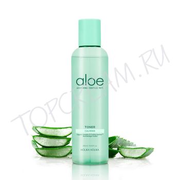 Успокаивающий тонер с алоэ вера HOLIKA HOLIKA Aloe Soothing Essence 98% Calming Toner