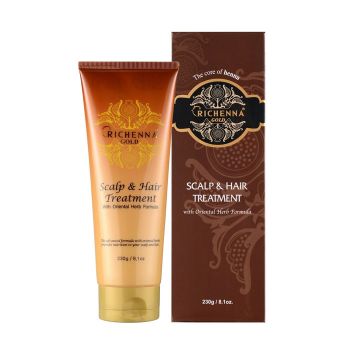Маска для волос и кожи головы с хной и комплексом восточных трав RICHENNA Gold Scalp & Hair Treatment