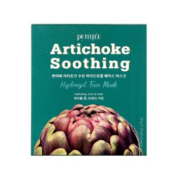 Успокаивающая гидрогелевая маска с экстрактом артишока PETITFEE Artichoke Soothing Hydrogel Face Mask