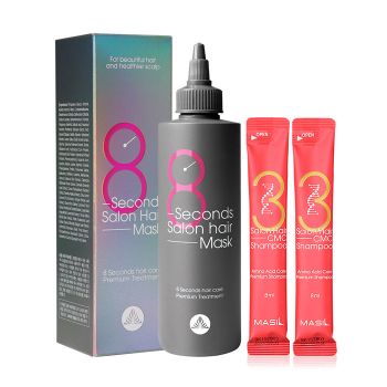 Набор восстанавливающая маска и шампунь в саше MASIL 8 Seconds Salon Hair Mask Set