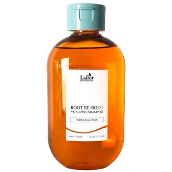 Шампунь для сухой кожи головы с прополисом LADOR Root Re-Boot Vitalizing Shampoo Propolis & Citron 300ml