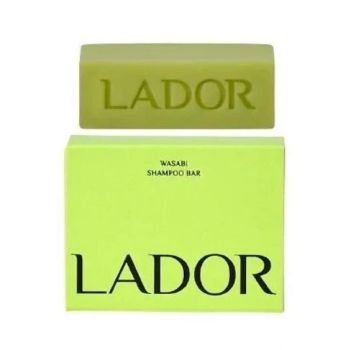 Твёрдый бессиликоновый шампунь с васаби LADOR Wasabi Shampoo Bar