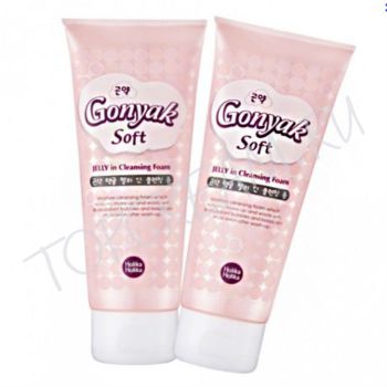 Пенка для умывания из корня конняку HOLIKA HOLIKA Gonyak Soft Jelly in Cleansing Foam