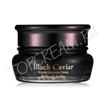 Ночной восстанавливающий крем для зрелой кожи HOLIKA HOLIKA Black Caviar Anti-Wrinkle Cream