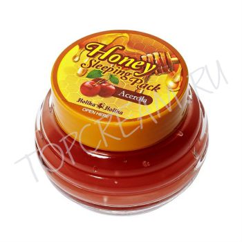 Ночная медовая маска с экстрактом ацеролы HOLIKA HOLIKA Honey Sleeping Pack Acerola