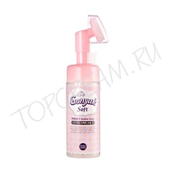 Пенка с экстрактом конняку и силиконовой щеточкой HOLIKA HOLIKA Gonyak Soft Perfect Bubble Foam