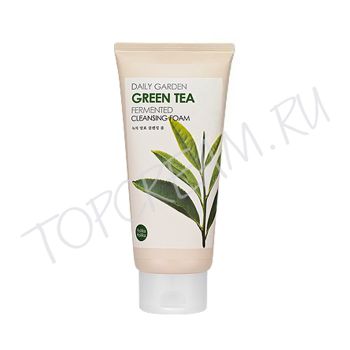 Пенка для умывания с ферментированным экстрактом зеленого чая HOLIKA HOLIKA Daily Garden Green Tea Fermented Cleansing Foam