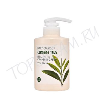 Очищающий крем с ферментированным экстрактом зеленого чая HOLIKA HOLIKA Daily Garden Green Tea Fermented Cleansing Cream