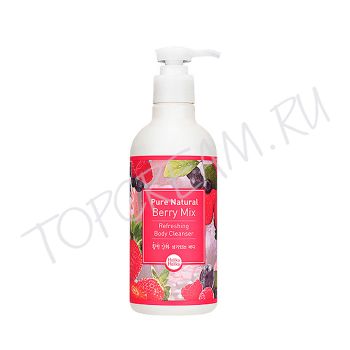 Освежающий гель для душа ягодный микс HOLIKA HOLIKA Pure Natural Berry Mix Refreshing Body Cleanser