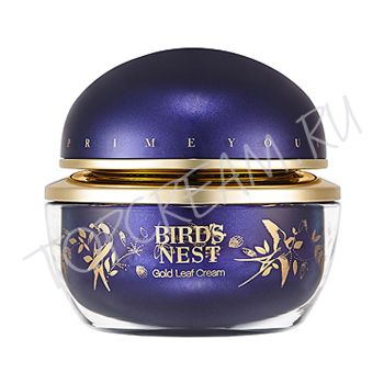 Омолаживающий крем с экстрактом ласточкиного гнезда HOLIKA HOLIKA Prime Youth Bird’s Nest Gold Leaf Cream