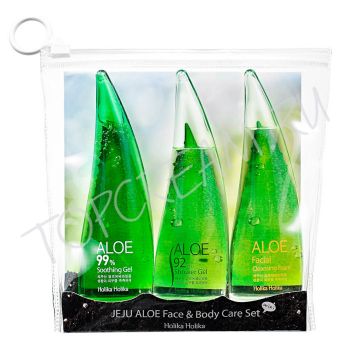 Набор средств на основе сока алоэ вера HOLIKA HOLIKA Jeju Aloe Face and Body Care Set