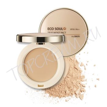 Пудра для лица увлажняющая THE SAEM Eco Soul True Moisture Pact SPF35 PA++