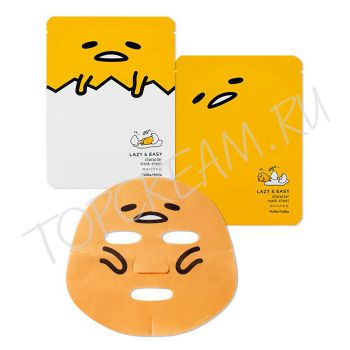 Тканевая маска Гудетама - ленивое яйцо HOLIKA HOLIKA Lazy & Easy Gudetama Character Mask Sheet