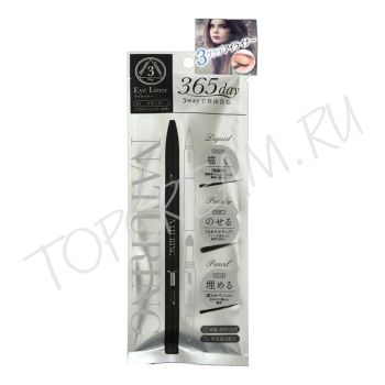 Водостойкая подводка для глаз 3 в 1 NATURING 3Way Eye Liner