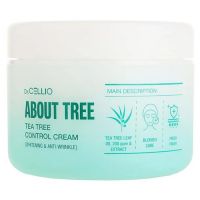 Осветляющий крем для лица с чайным деревом DR.CELLIO About Tree Tea Tree Control Cream Whitening & Anti-Wrinkle - вид 1 миниатюра