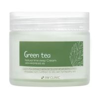 Увлажняющий ночной крем с зеленым чаем 3W Clinic Green Tea Natural Time Sleep Cream