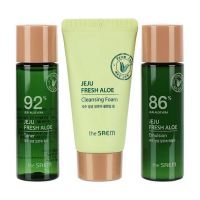 Дорожный набор миниатюр средств для лица с экстрактом алоэ THE SAEM Jeju Fresh Aloe Travel Kit AD - вид 1 миниатюра