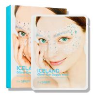 Набор одноразовых масок для кожи вокруг глаз с глиттером, 10 шт. THE SAEM Iceland Glitter Eye Goggle Mask Set