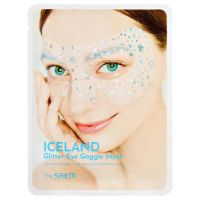 Набор одноразовых масок для кожи вокруг глаз с глиттером, 10 шт. THE SAEM Iceland Glitter Eye Goggle Mask Set - вид 5 миниатюра