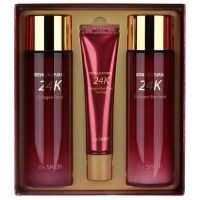 Набор для лица уходовый антивозрастной с коллагеном и золотом THE SAEM Royal Natural 24K Collagen Skin Care 2 Set - вид 2 миниатюра