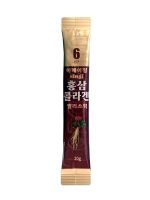 Корейский красный женьшень с коллагеном в стиках-желе SINGI Red Ginseng Collagen Jelly Stiks 20 г х 10 шт. - вид 1 миниатюра