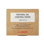 Матирующие салфетки THE SAEM Natural Oil Control Paper