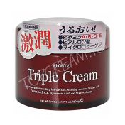 Крем с гиалуроновой кислотой, микроколагеном и витаминами A, B, С, E ALOVIVI Triple Cream