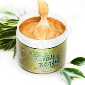 Скраб для тела с зеленым чаем и морской солью 600 г ELIZAVECCA Greentea Salt Body Scrub 600g