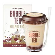 Ночная маска с пузырьками с экстрактом черного чая ETUDE HOUSE Bubble Tea Sleeping Pack Black Tea